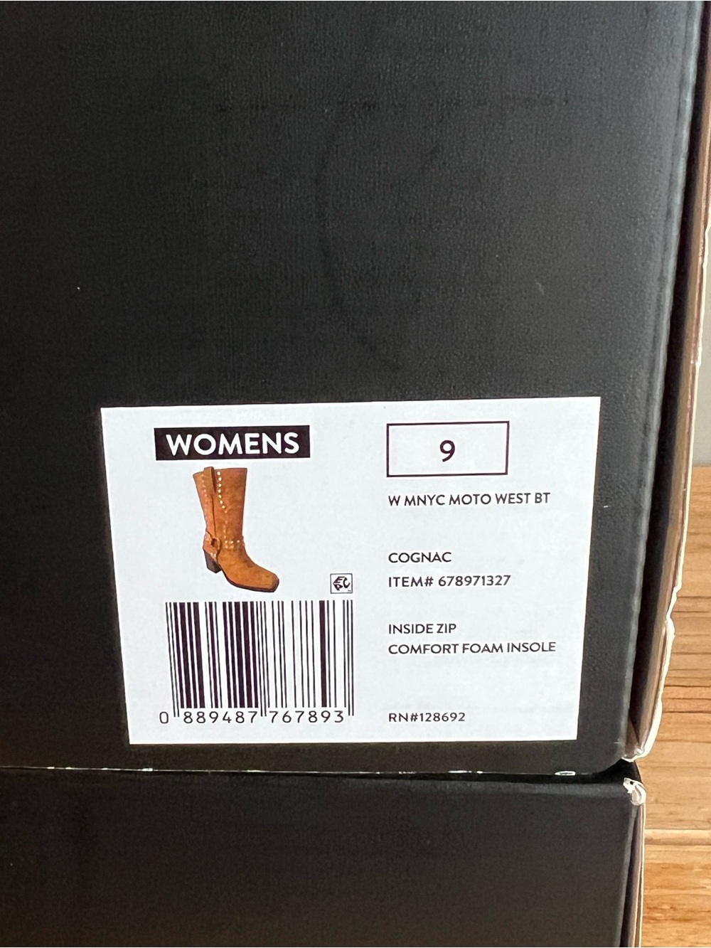 NIB Madden Nyc Women’s Brown Faux Suede Studded Mid-Calf Boots - Picture 9 of 10